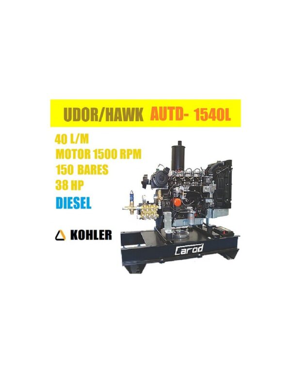 Hidrolimpiadora Carod agua fría AUTD-1540L UDOR/HAWK motor KOHLER