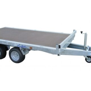 Remolque plataforma con freno 306x170, 2 ejes, PTAC 2700kg 34620 Lider