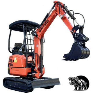 Miniexcavadora motor Kubota Hippopotamus 170 1,5 Toneladas