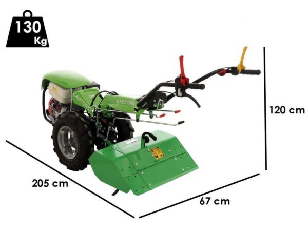 Lampacrescia MGM Castoro DF - Motocultor de gasolina - Honda GX270 - 9HP – Image 2