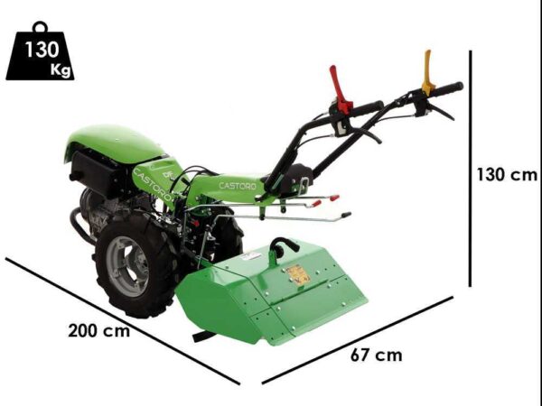 Lampacrescia MGM Castoro DF - Motocultor diésel - Loncin D350F - 7.5HP – Image 2
