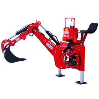 GeoTech-Pro BHS 225 - Retroexcavadora para tractor con desplazamiento lateral