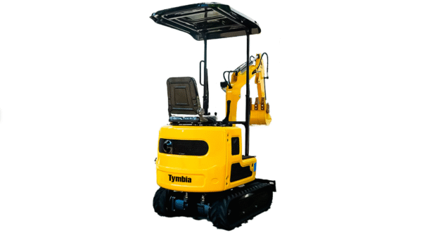 Mini Excavadora TYMBIA 1000kg con motor diésel KOOP de 1 cilindro y profundidad de excavacion 1600mm. Incluye cazo de 20mm, de 40mm y de 80mm – Image 2