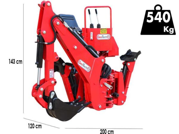 GeoTechPro BHF 225 - Retroexcavadora fija para tractor – Image 2
