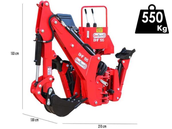GeoTechPro BHF 195 - Retroexcavadora fija para tractor – Image 2