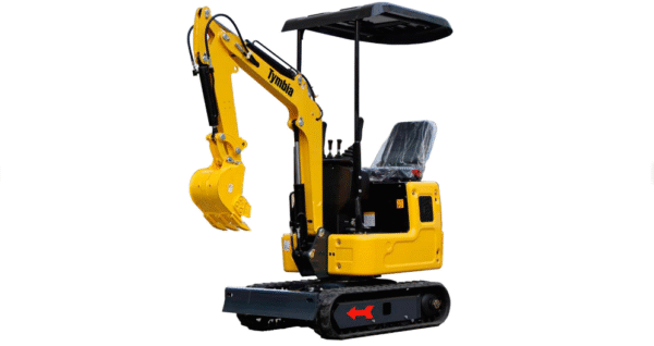 Mini Excavadora TYMBIA 1000kg con motor diésel KOOP de 1 cilindro y profundidad de excavacion 1600mm. Incluye cazo de 20mm, de 40mm y de 80mm – Image 5