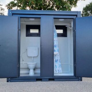WC + Cabina de ducha (WC-BR) 1,20 x 2,21 x 2,35 m (h)